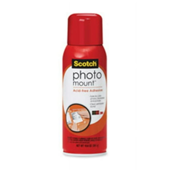 3M MMM6094 Adhesive Mount Spray- F- Photos Aerosol- 10.25 oz- Clear