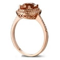 thumbnail image 2 of Luxurious 1.50 Carat Morganite and Diamond Engagement Ring for Women in Rose Gold, 2 of 4