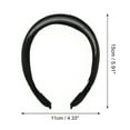 thumbnail image 4 of Unique Bargains 1 Pc Small Wide-side Headband 5.91"x4.33" Black, 4 of 6