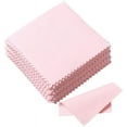 Haobase 50Pcs Jewelry Cleaning Cloth Polishing Cloth For Sterling Silver Gold Platinum (Pink