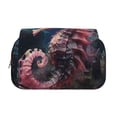 thumbnail image 2 of Kdxio Ocean Seahorse for Double Compartment Pen Case Oxford Organizer with Zipper Pockets for Students Artists, 2 of 7
