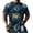 Gray_010, variant on Halloween Shirt Men Pumpkins Skull Print Casual Vintage Short Sleeve Crew Neck T Shirts 2026 Trendy Comfort Top for Halloween Party Blue L
