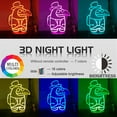thumbnail image 4 of Lámpara de escritorio Luz de noche de mesa con control remoto / Control táctil sensible / Cambio de 16 colores / Diverso, 4 of 8