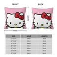 thumbnail image 2 of Hello Kitty Pillow Cover, Square Throw Pillow Cases For Couch Sofa Bed Living Room,Home Decorative, 26"X26", 2 of 9