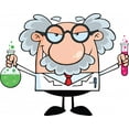 thumbnail image 2 of Mad Scientist Holding Bottle Wall Decal Mural by Wallmonkeys Vinyl Peel & Stick Graphic for Boys (18 in W x 14 in H), 2 of 4