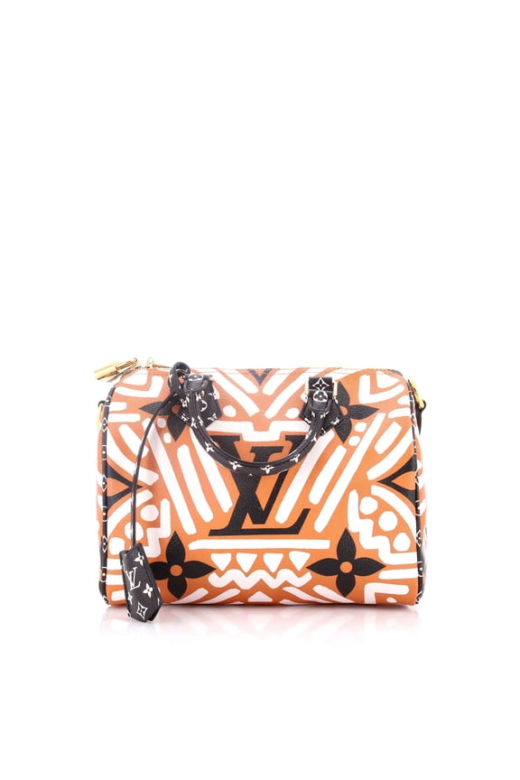 Pre-Owned Speedy Bandouliere Bag Limited Edition Crafty Monogram Giant 25 By Rebag