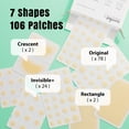 thumbnail image 2 of Ourmed Life 106Ct 7 Sizes Pimple Patches Variety Pack Hydrocolloid Acne Patches with Tea Tree Oil for Face Body & Acne Clusters, 2 of 10