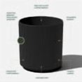 thumbnail image 2 of Veradek Mason Series Demi 20" Planter Black, 2 of 9