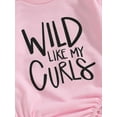 thumbnail image 6 of Bagilaanoe Baby Girl Oversized Romper Sweatshirt Newborn Long Sleeve Bodysuits Letter Print Pullover 3M 6M 12M 18M Infant Casual Tee Tops, 6 of 8
