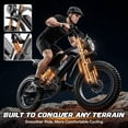 thumbnail image 4 of ASKGO GT50 Electric Bike for Adult,2500W Peak 65Miles Electric Mountain Bike,48V 25AH Off-road E Bike,37MPH Electric Motorcycle,20*4" Fat Tire,LED Headlights & Brake lights,Snow/Beach UL2849, 4 of 13