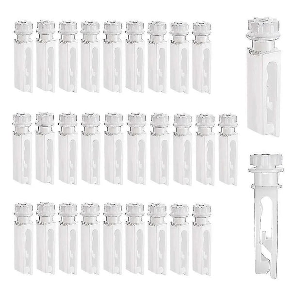 30pcs Vertical Blind Stem Replacement White Stems For Vertical Window Blind Vertical Blind Carrier (tangling)