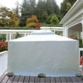 thumbnail image 7 of Gazebo Accessories 12' x 16' Universal Winter Gazebo Cover for Hardtop Gazebos,Enclosed Cover with Sidewalls and Mesh Windows Waterproof (White) by domi outdoor living, 7 of 7