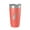 Coral, variant on Trillium Lake Map Tumbler Travel Mug Insulated Laser Engraved Coffee Cup Oregon 20 oz Coral