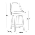thumbnail image 3 of LumiSource Studded Marcel 26" Fixed-Height Counter Stool - Set of  2, 3 of 11