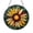 Acrylic 3.5 Inch, variant on Colorful Floral Sunburst Window Sun Catcher, Bright Stained Glass Style Hanging Decor, Nature Gift