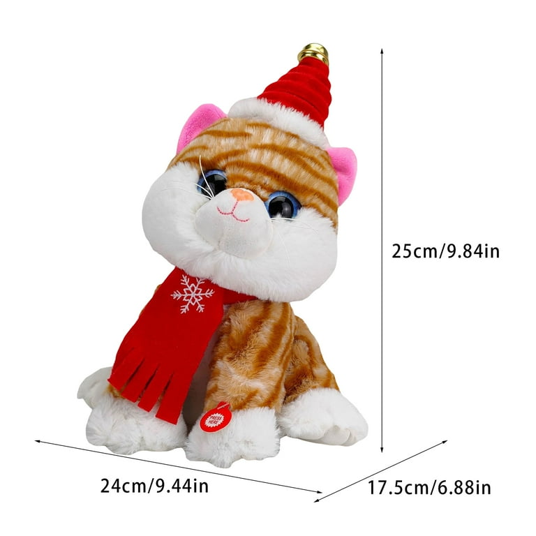 Christmas Edition Pet Plush Toy With Sound, Bite Resistant, Cartoon Dog Toy  And Cat Toy, For Entertainment