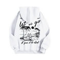thumbnail image 5 of Puliio Womens Hooded Long Sleeve Coconut Tree Graphic Drawstring Pullover Sweatshirt With Pocket Unisex Casual Comfortable Everyday Wear Spring Fall Fashion Hoody Sweatshirts For Men Women, 5 of 6