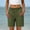 Army Green, variant on Sentmoon Plus Size Shorts High Waist Bermuda Shorts Breathable Solid Color Button Down Loose Fit Lounge Shorts Women with Pockets Streetwear for Cruise and Resort Holiday S-2XL