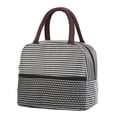 thumbnail image 3 of Huayishang Lunch Box for Women Bento Bag Portable Lunch Box Bag Simple Picnic Bag Thick Aluminum Foil Mommy Back Milk Storage Shoulder Bag, Kitchen Essentials Clearance Sale Black, 3 of 9