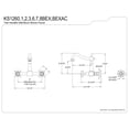 thumbnail image 2 of Kingston Brass KS1266BEX Essex Bridge Kitchen Faucet, Polished Nickel, 2 of 5
