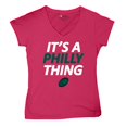 thumbnail image 5 of It's a Philly Thing Funny Women's V-Neck T-shirt Philadelphia Birds Fan Champions City of Brotherly Love Football Fly Tee, 5 of 7