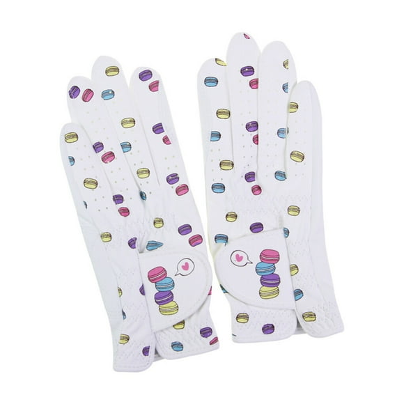 kurtrusly 1 Paire de Gants de Golf Couverture de Main Confortable Accessoires de Protection Fiables Accessoire de Sport avec Motif Imprimé pour Protéger l'Utilisation