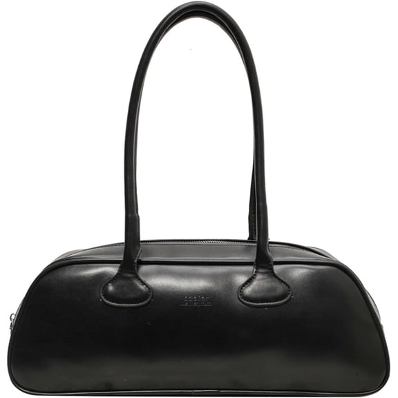Fashion Shoulder bag for Women Retro Top Handle Handbag PU Leather Commuting Bag Bowler Purse East West Bag