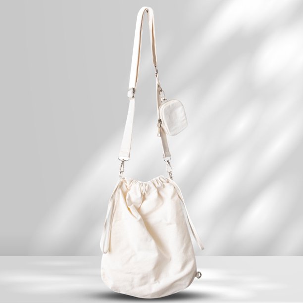Bolso de lona para mujer, bolso de mano ligero, correa ajustable Simple para la vida diaria FLhrweasw Para estrenar