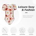 thumbnail image 6 of Gaeub Daisy And Ladybug Women'S Short Sleeve One Piece Swimsuit Sexy High-Waisted Bodysuit For Swimming, Beach, Sports - X-Large, 6 of 9