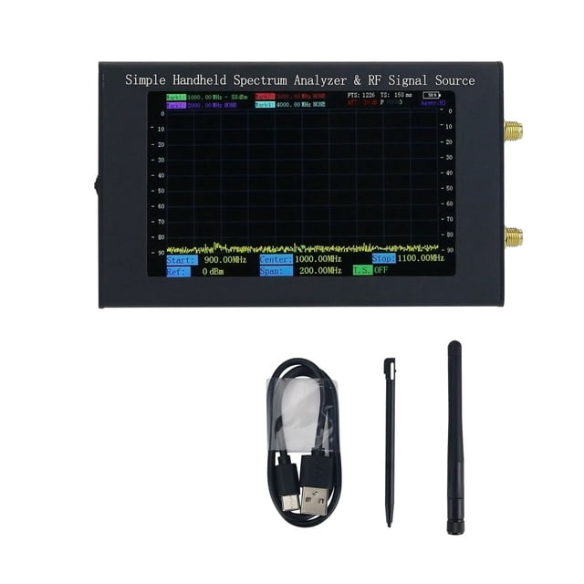 ZQ6 6G Simple Handheld Spectrum Analyzer & Tracking Generator & Signal Source W/ 4.3" Touch Screen ,Easy to Use