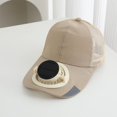 thumbnail image 5 of Leeye Solar Fan Hat Rechargeable Baseball Cap with Built-in Cooling Fan Solar Powered USB Charging Sun Protection Hat for Outdoor Sports Hiking Fishing, E, One Size, 5 of 7