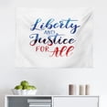 thumbnail image 1 of 4th of July Tapestry, Liberty and Justice for All Text on Flag Colored Watercolor Splashes, Fabric Wall Hanging Decor for Bedroom Living Room Dorm, 2 Sizes, White and Multicolor, by Ambesonne, 1 of 1