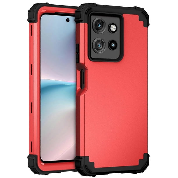 L-Style For Motorola Moto G 5G (2025) Case Shockproof PC + TPU Phone Back Cover - Navy Blue