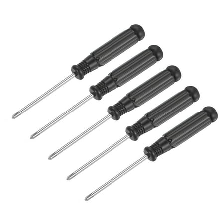 

Mini Phillips Screwdriver 2.5mm Cross Head with Black Handle for Small Appliances 5 Pack
