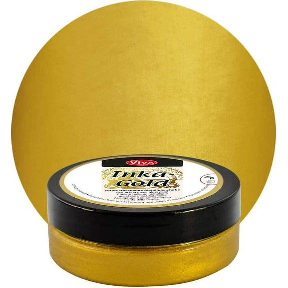 Viva Decor 3.5-Ounce Inka Gold Elegant Metal Finish with Beeswax, Old Gold Multi-Colored