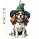 thumbnail image 3 of pstuiky Lindo colgante acrílico plano de árbol de Navidad con forma de perro para decoración del hogar, 3 of 5