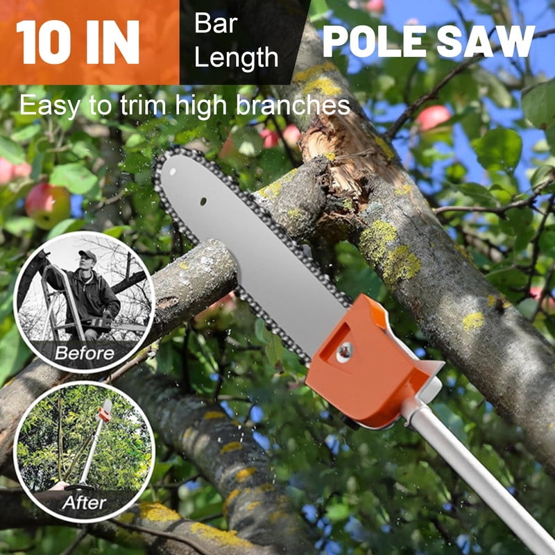 Floseru Gas Weed Wacker, 52CC 2-Stroke Weed Eater Gas Powe, 5 in 1 Multi-Functional Gas Hedge Trimmer Chainsaw String Trimmer for Gardening