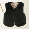 thumbnail image 2 of Mercatoo Kids Ⓕaux Ⓕur Vest Girls Winter Windproof Sleeveless Thicken Wool Warm Jacket Casual Loose Cozy Fuzzy Outerwear, 2 of 3