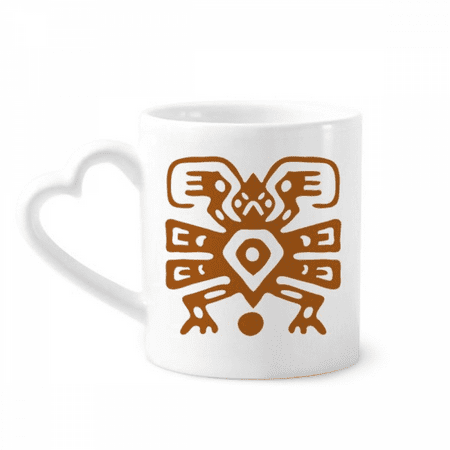 

Mexico Totems Mexican Ancient Civilization Mug Coffee Cerac Drinkware Glass Heart Cup
