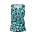thumbnail image 6 of Sigee Skull Cat for Women's Workout Tank Top,Running Tank Tops,Sleeveless Gym ClothesSmall, 6 of 8