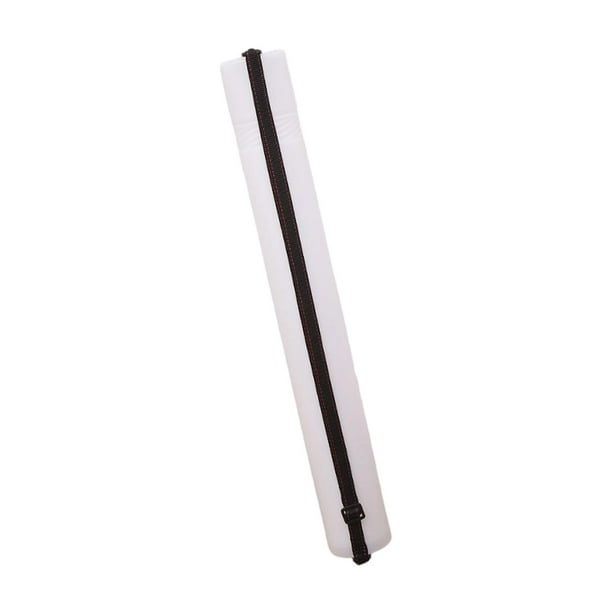 Tubo Expandible para Pósteres, Tubo para Pintura con Correa, Soporte Impermeable para Planos, Estuche de Dibujo para Impresiones Fotográficas, Baqueta blanco