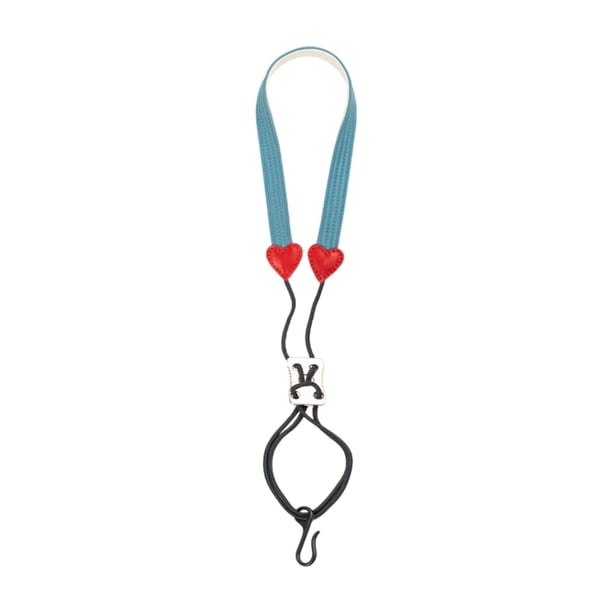 Correa para el cuello de clarinete, arnés para instrumentos, uso versátil, universal, resistente, 44 cm-58 cm azul