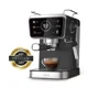 thumbnail image 1 of RCA Cafetera Profesional RC-CAF5, 2 en 1 para Café Molido y Cápsulas, Espumador, Pantalla Inteligente, 1.5L, 5 Funciones, Bandeja de Goteo, Tanque Removible, Acero Inoxidable y Diseño Compacto., 1 of 5