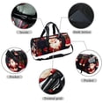 thumbnail image 2 of Santa Claus Large Capacity Sports Bag with Interior Zipper Pocket for Soccer, Gym, Weekend Getaways, and Travel Tote in 17.7 Inches Size, 2 of 6