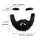thumbnail image 5 of Juego De 2 Cejas Postizas Y Barba Para Disfraz, Bigote, Actuación, Cosplay, Festivo, Color Negro, 5 of 6