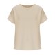 thumbnail image 4 of mfyjkho Tops De Tallas Grandes, Cuello Redondo Plisado Y De Color Liso Para Mujer Tops De Tallas Grandes Xl, 4 of 5