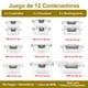 thumbnail image 2 of MAGMALIFE Juego de 24 Piezas, 12 Contenedores de Vidrio Y 12 Tapas, Herméticos, Tapas de Cierre Fácil, Refractarios Resistentes Aptos para Horno, Microondas, Refrigerador, apilables (Gris), 2 of 8