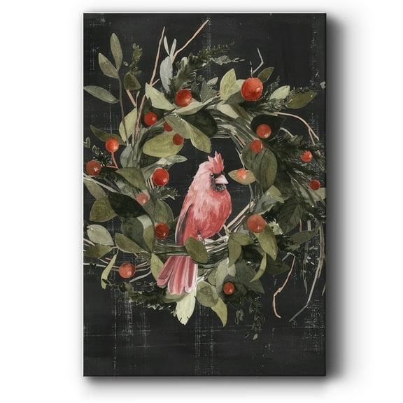 Christmas Cardinal II- Gallery Wrapped Canvas