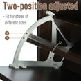 thumbnail image 4 of HOMCOM Armoire Étroite de Rangement pour Chaussures avec 3 Portes Rabattables et Tablette Ouverte, Café, 4 of 10