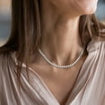 thumbnail image 3 of Collier Classique de Perles d'Eau Douce 6 mm avec Fermoir en Argent Sterling, 3 of 7
